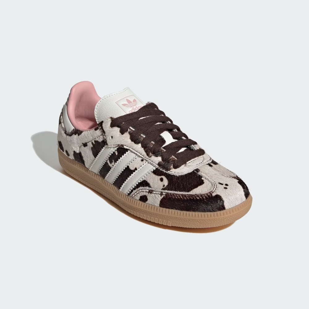 Size 8 - [NEW] Women's adidas Samba OG Shoes 'Cow Print' JR1256 - Picture 4 of 8